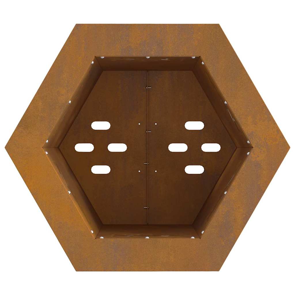 vidaXL Σόμπα Φωτιάς Χωρίς Καπνό Καφέ 38 x 38 x 51 cm Ατσάλι καιρό