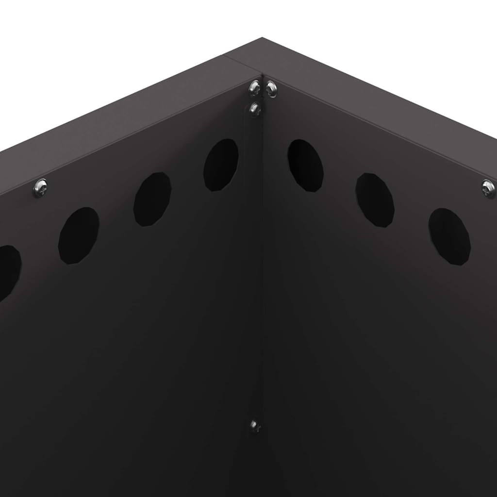 vidaXL Σόμπα Φωτιάς Χωρίς Καπνό Μαύρο 48 x 48 x 50 εκ Ατσάλι