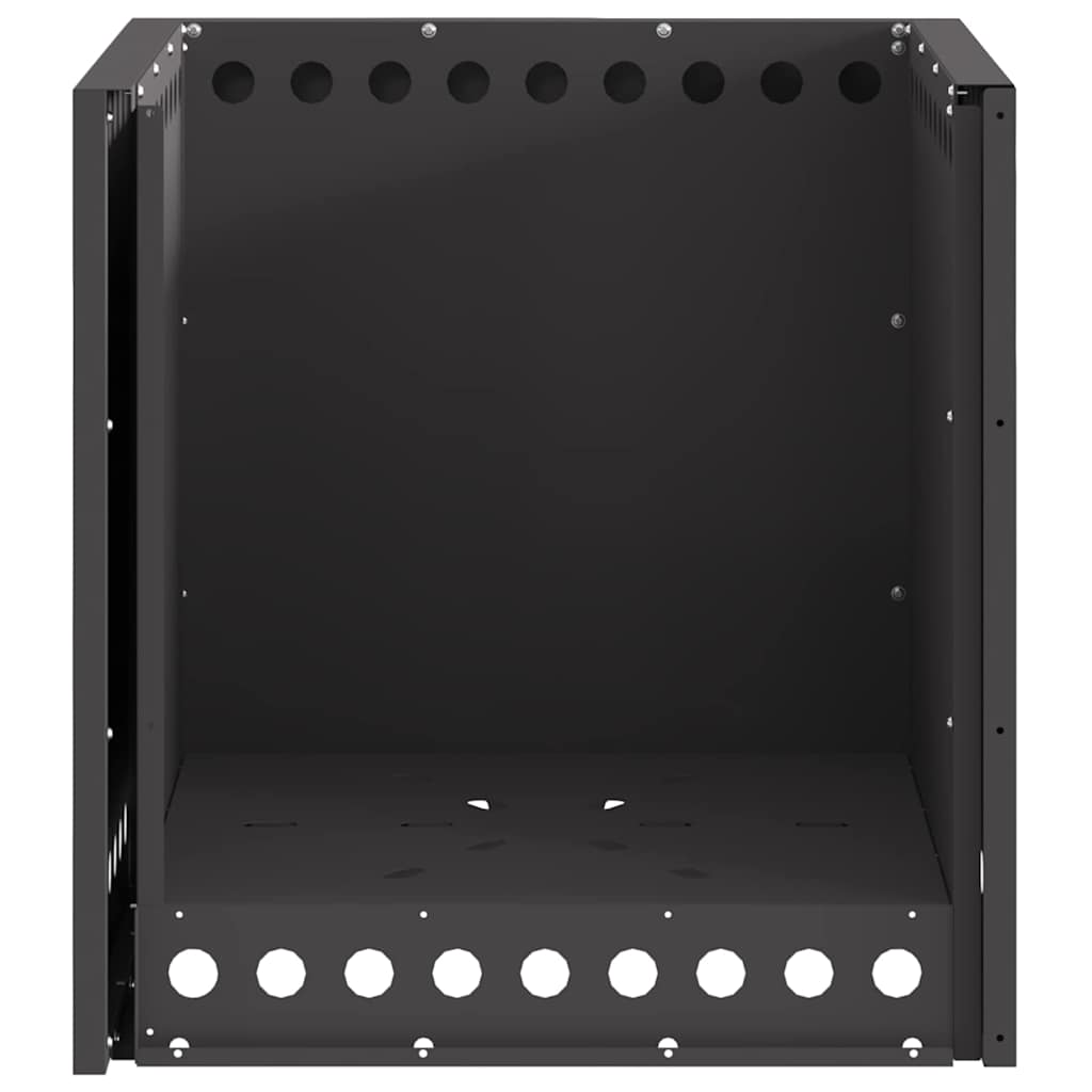 vidaXL Σόμπα Φωτιάς Χωρίς Καπνό Μαύρο 48 x 48 x 50 εκ Ατσάλι