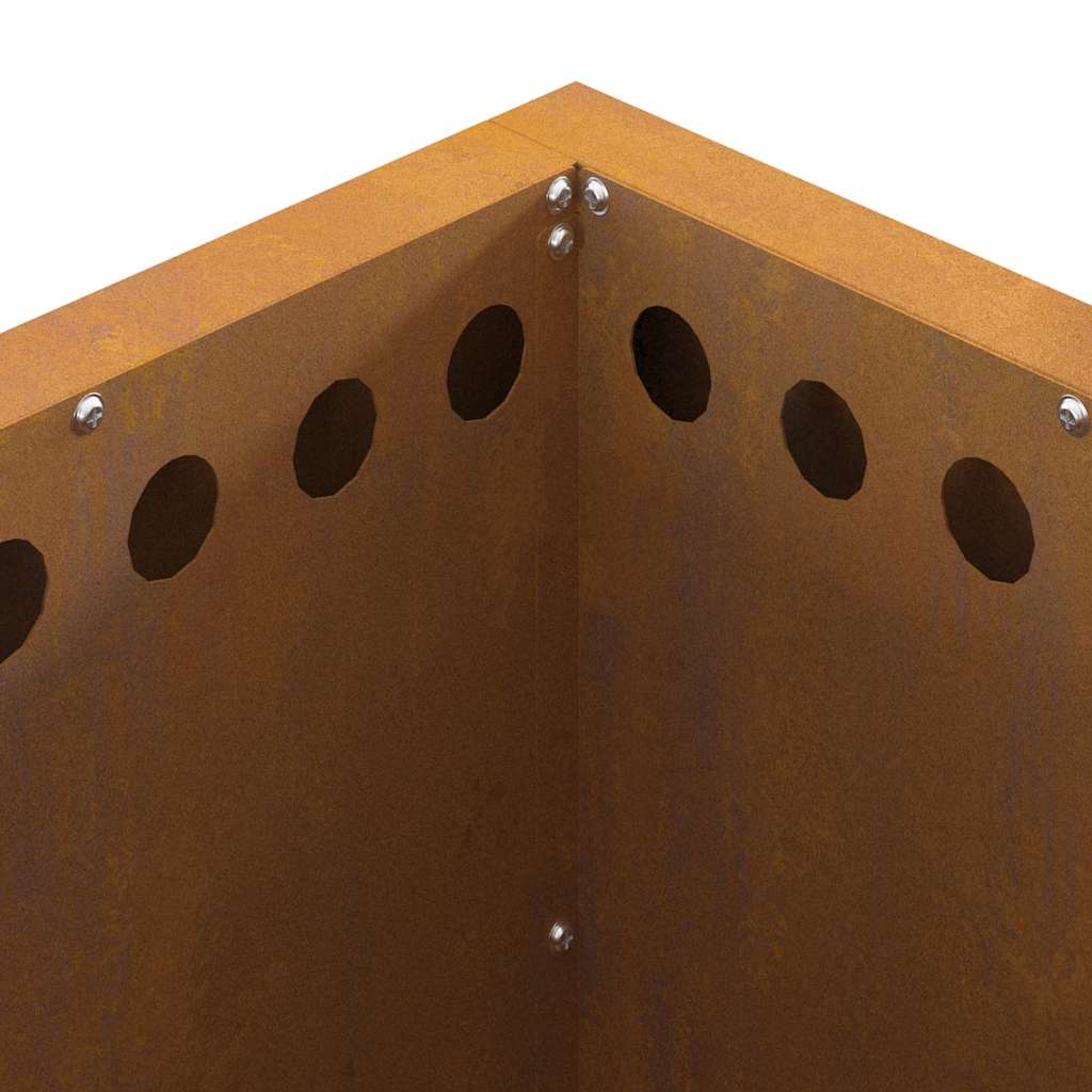 vidaXL Σόμπα Φωτιάς Χωρίς Καπνό Καφέ 48 x 48 x 50 εκ Ατσάλι καιρό