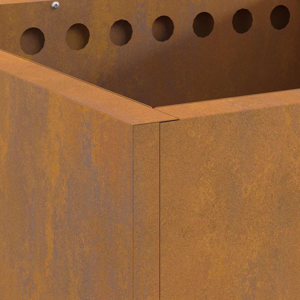 vidaXL Σόμπα Φωτιάς Χωρίς Καπνό Καφέ 48 x 48 x 50 εκ Ατσάλι καιρό