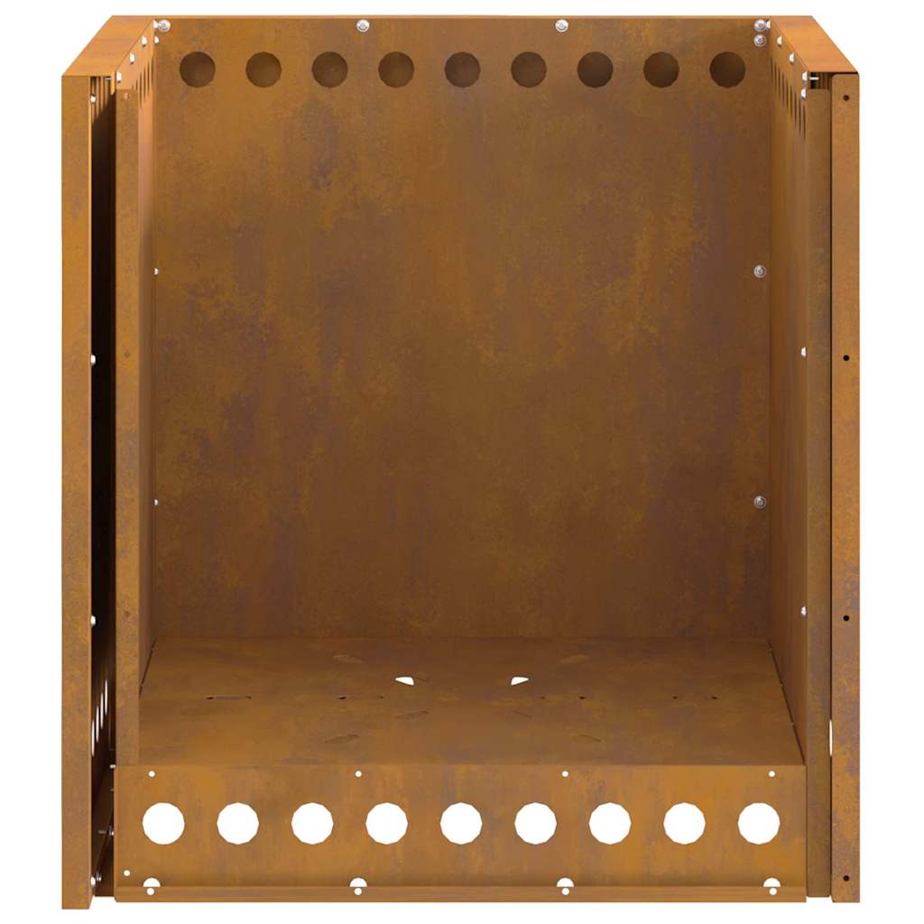 vidaXL Σόμπα Φωτιάς Χωρίς Καπνό Καφέ 48 x 48 x 50 εκ Ατσάλι καιρό