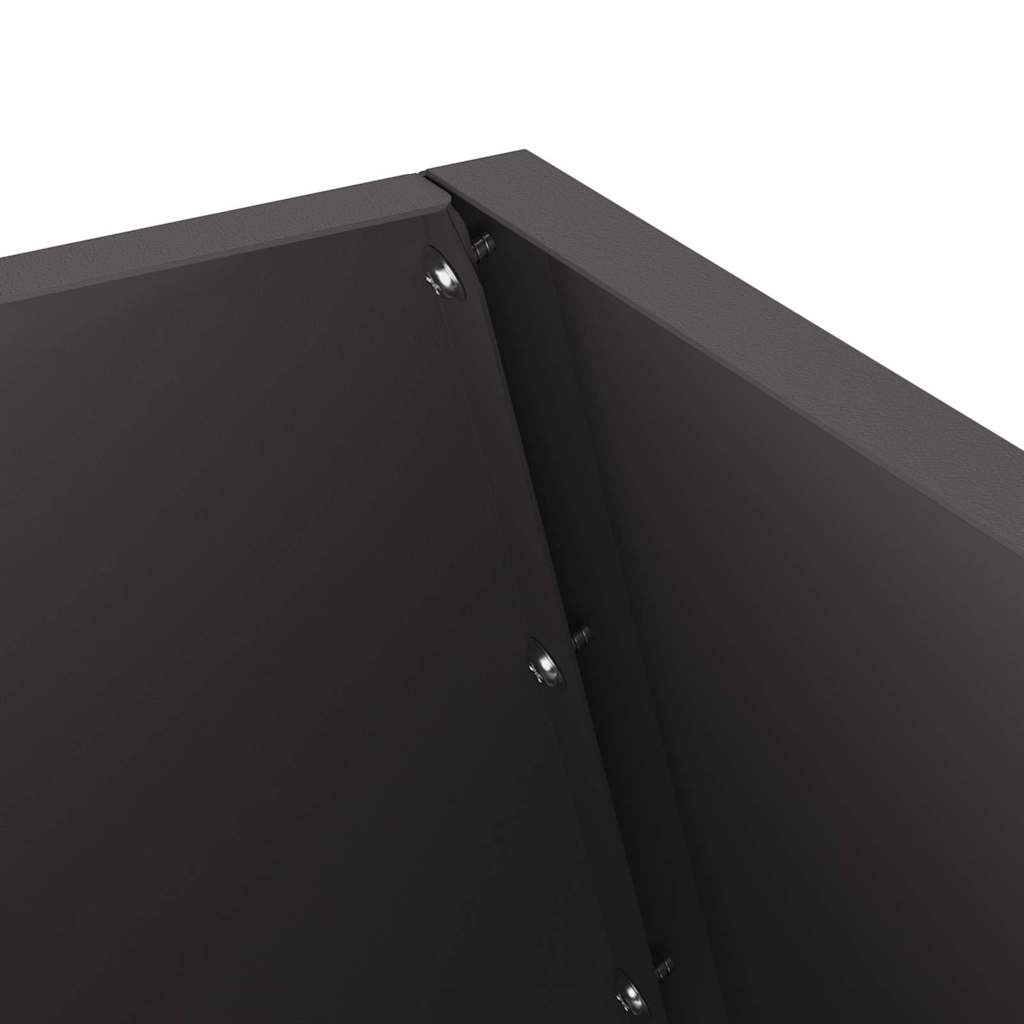 vidaXL Φωτιά Μαύρο 50 x 50 x 100 cm Ατσάλι