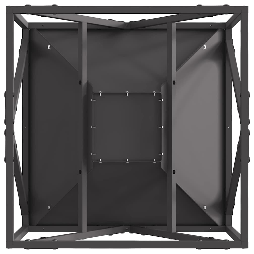 vidaXL Φωτιά Μαύρο 50 x 50 x 35 cm Ατσάλι