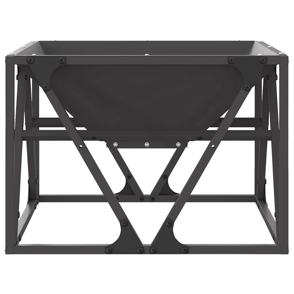 vidaXL Φωτιά Μαύρο 50 x 50 x 35 cm Ατσάλι