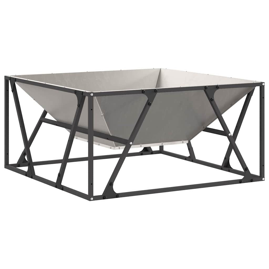 vidaXL Φωτιά Καφέ 80 x 80 x 40 cm Ατσάλι Σκληρυθέν στον Αέρα