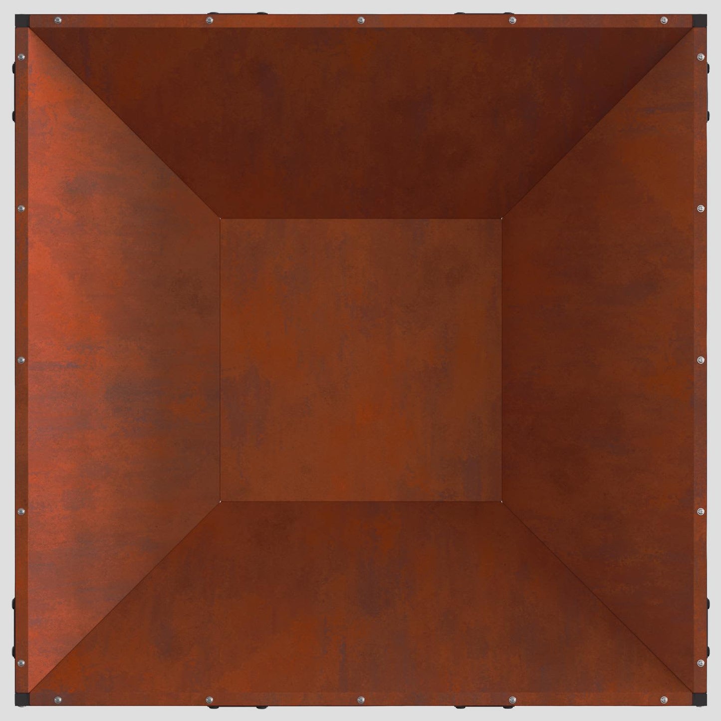 vidaXL Φωτιά Καφέ 80 x 80 x 40 cm Ατσάλι Σκληρυθέν στον Αέρα