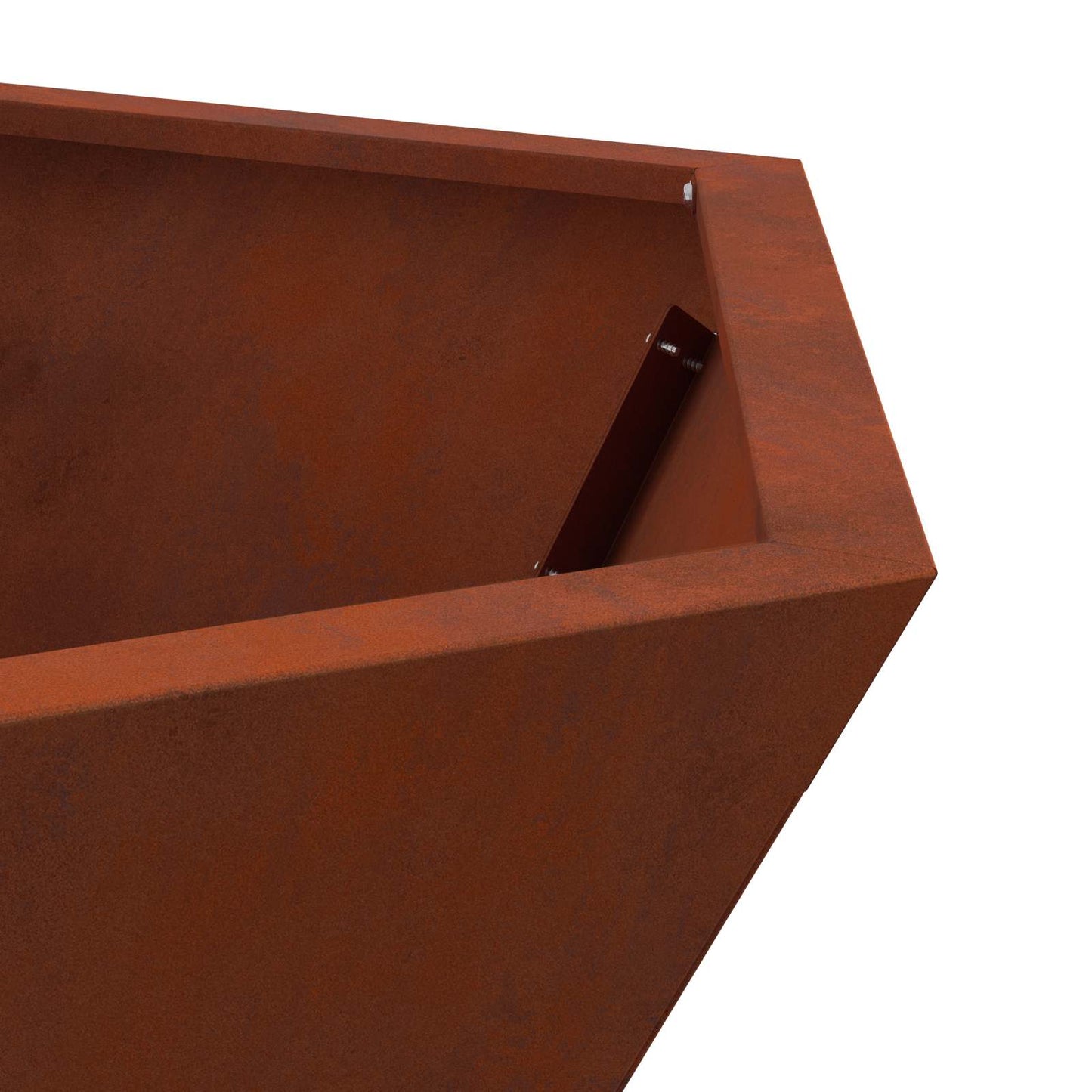 vidaXL Φωτιά Καφέ 75 x 75 x 28 εκ. Ατσάλι Σκληρυθέν στον Αέρα