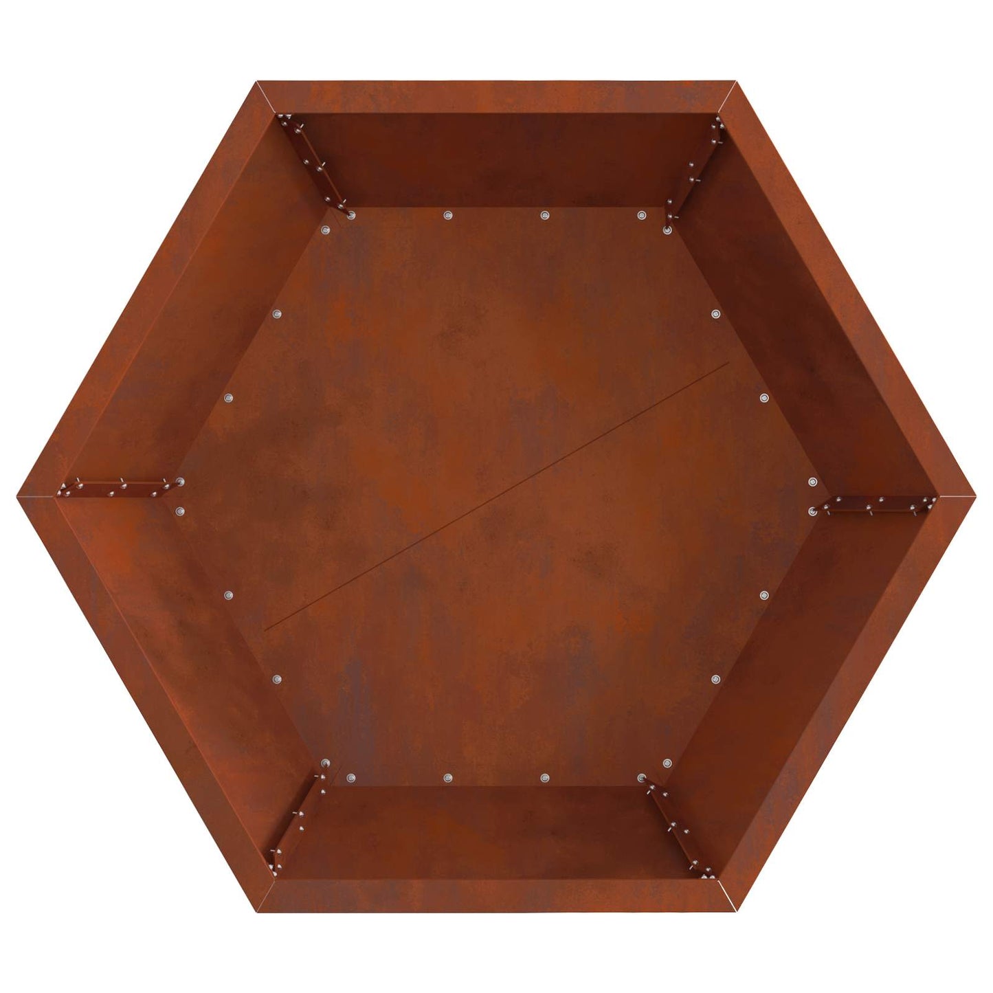 vidaXL Φωτιά Καφέ 75 x 75 x 28 εκ. Ατσάλι Σκληρυθέν στον Αέρα