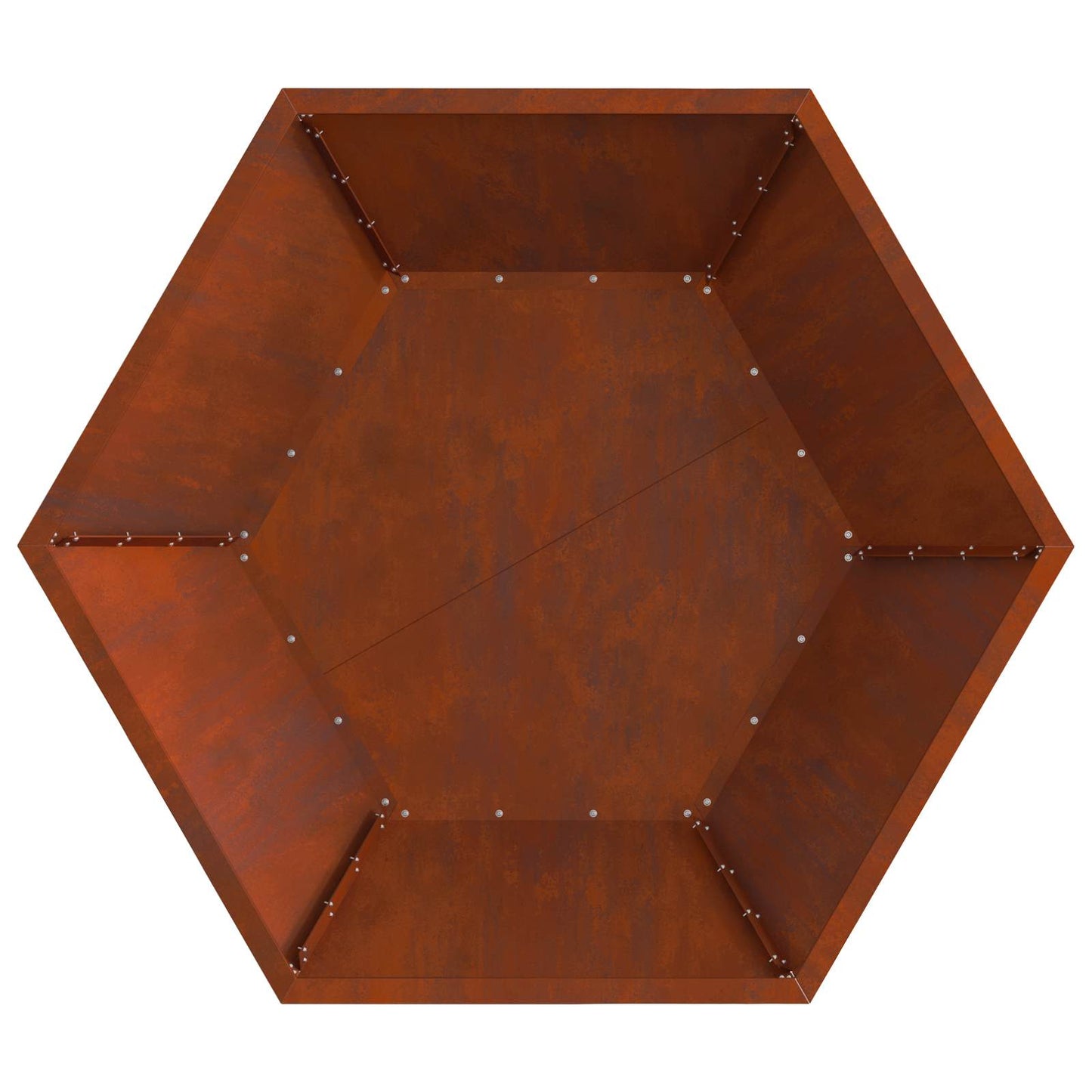 vidaXL Φωτιά Καφέ 100 x 100 x 28 εκ. Ατσάλι Σκληρυθέν στον Αέρα