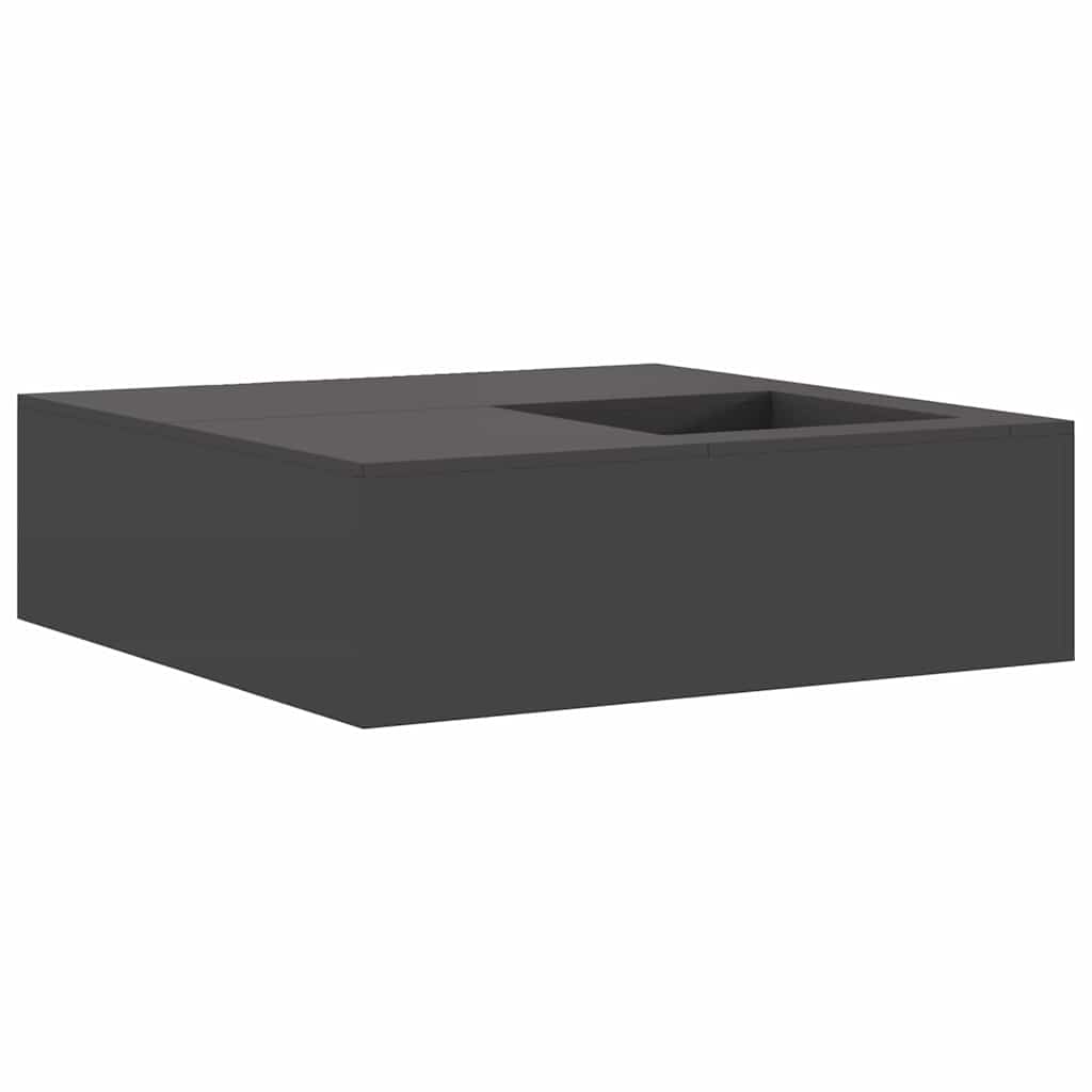 vidaXL Φωτιά Μαύρο 100 x 100 x 30 cm Ατσάλι
