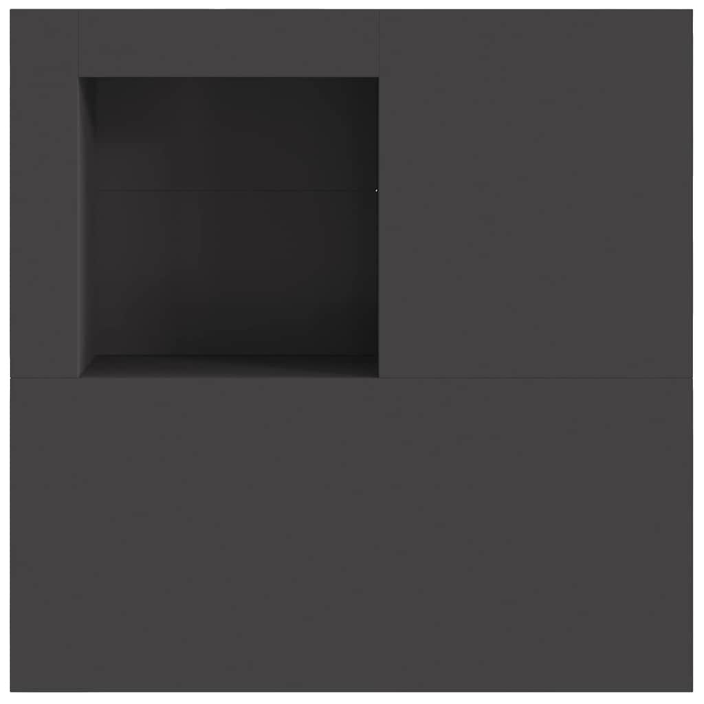 vidaXL Φωτιά Μαύρο 100 x 100 x 30 cm Ατσάλι