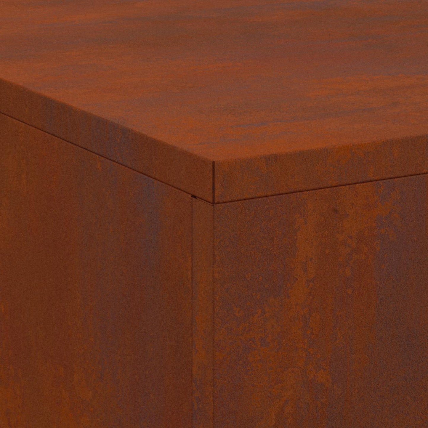 vidaXL Φωτιά Καφέ 100 x 100 x 30 cm Ατσάλι Σκληρυθέν στον Αέρα