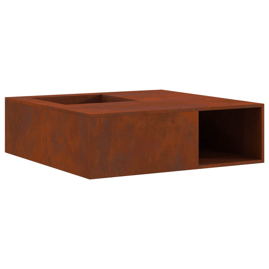 vidaXL Φωτιά Καφέ 100 x 100 x 30 cm Ατσάλι Σκληρυθέν στον Αέρα