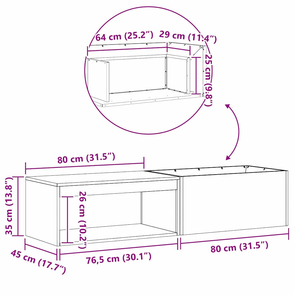 vidaXL Φωτιά Μαύρο 160 x 45 x 35 εκ Ατσάλι