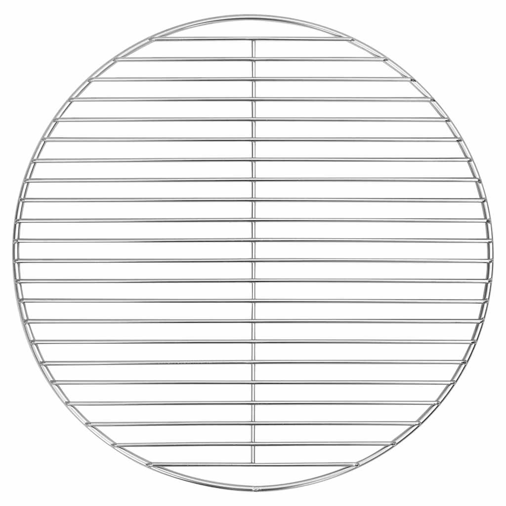 vidaXL BBQ Grill Grate Silver Ø43 εκ Ανοξείδωτο Χάλυβα