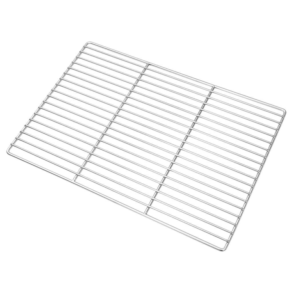 vidaXL Σχάρα ψησίματος Ασημί 50 x 35 cm Ανοξείδωτο ατσάλι