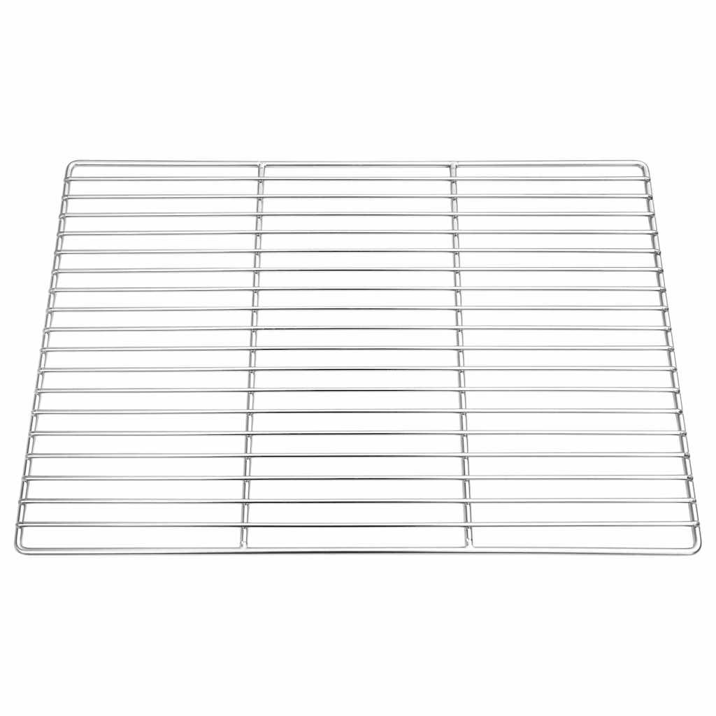 vidaXL Σχάρα ψησίματος Ασημί 50 x 35 cm Ανοξείδωτο ατσάλι