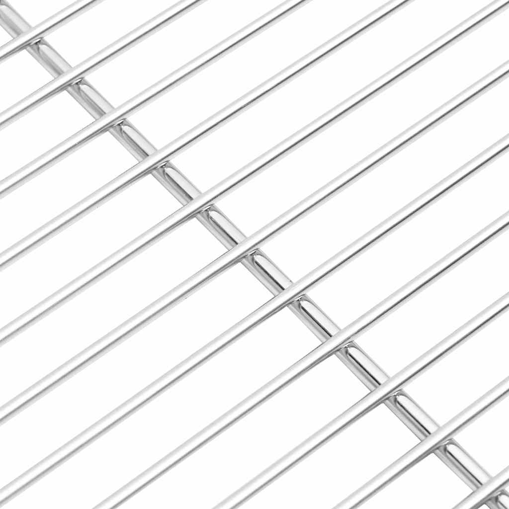 vidaXL BBQ Grill Grate με Λαβές Ορθογώνιο 60x40 εκ 304 Ανοξείδωτο Ατσάλι