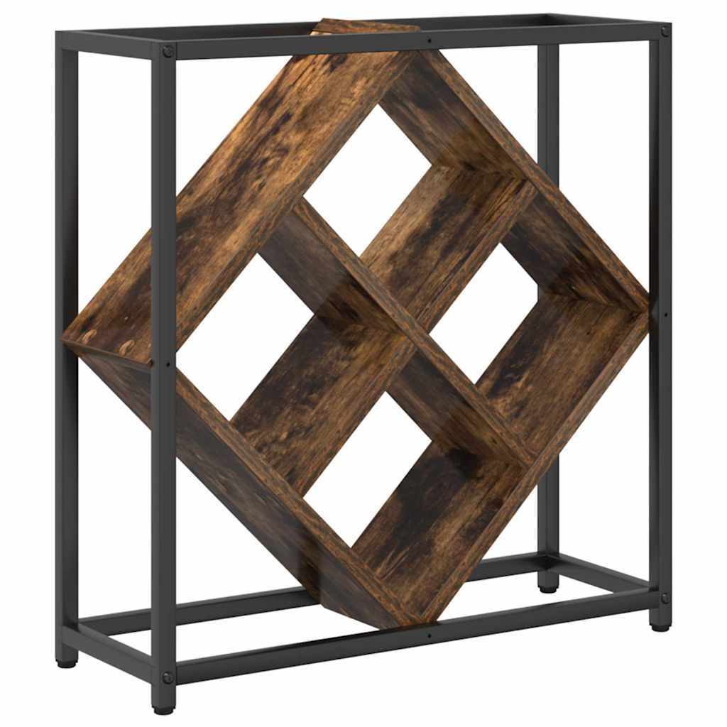 vidaXL Ράφι Κρασιού Καπνιστή δρυς 51 x 18 x 52.5 εκ.