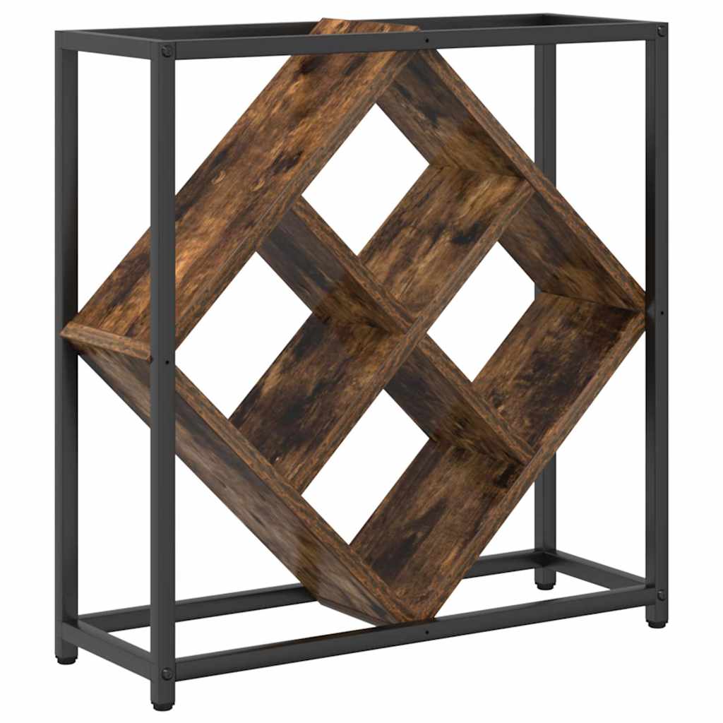vidaXL Ράφι Κρασιού Καπνιστή δρυς 51 x 18 x 52.5 εκ.