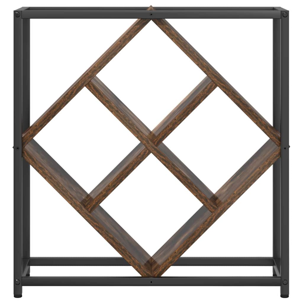 vidaXL Ράφι Κρασιού Καπνιστή δρυς 51 x 18 x 52.5 εκ.
