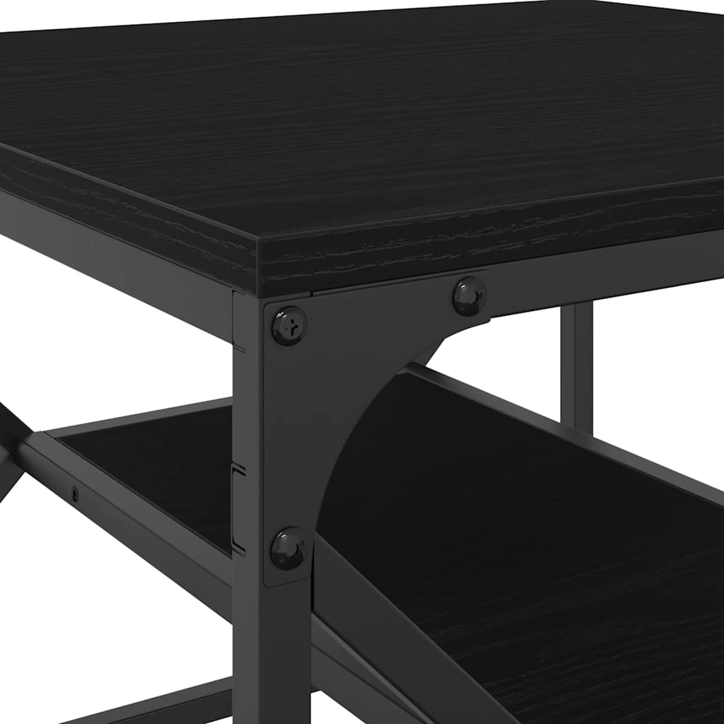 vidaXL Τραπεζάκι σαλονιού Μαύρη δρυς 51 x 50 x 40 εκ.