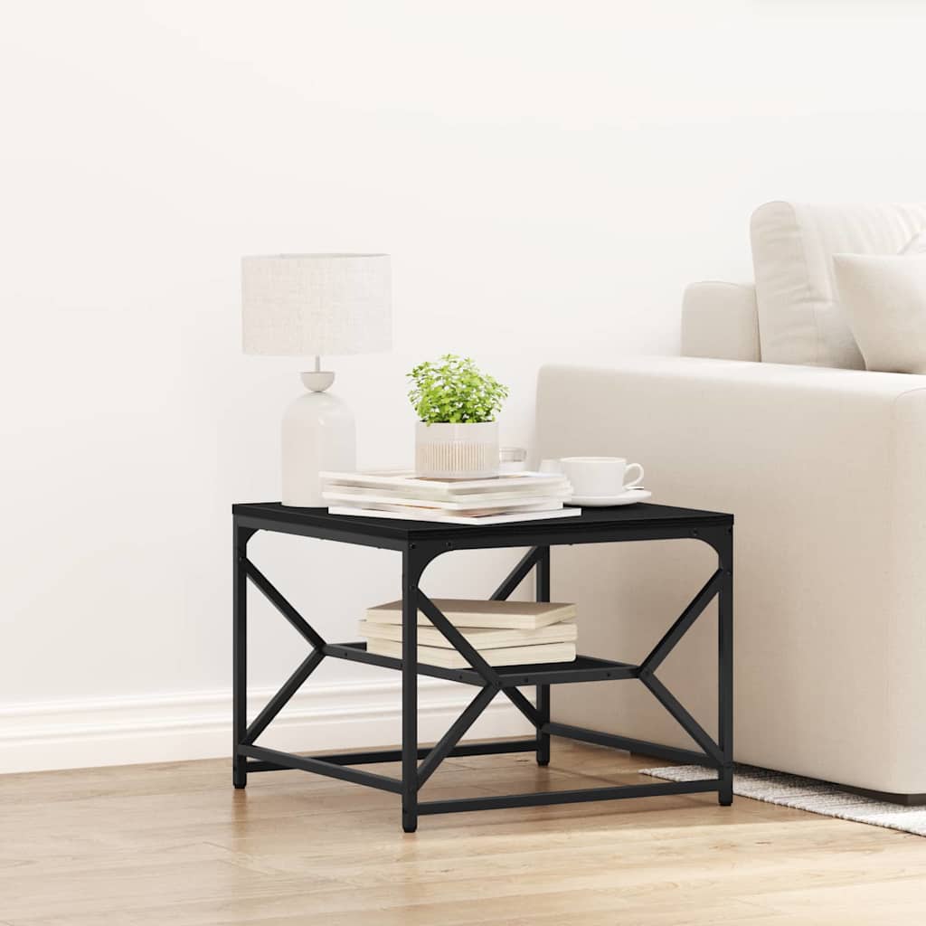 vidaXL Τραπεζάκι σαλονιού Μαύρη δρυς 51 x 50 x 40 εκ.