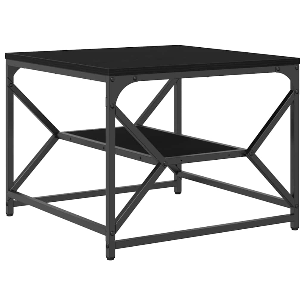 vidaXL Τραπεζάκι σαλονιού Μαύρη δρυς 51 x 50 x 40 εκ.