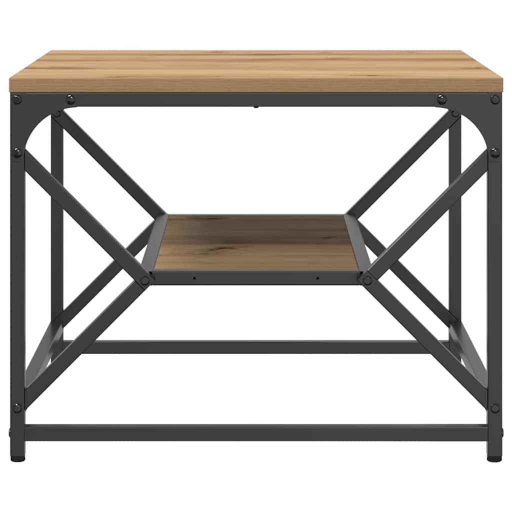 vidaXL Τραπεζάκι σαλονιού artisan δρυς 51 x 50 x 40 εκ.