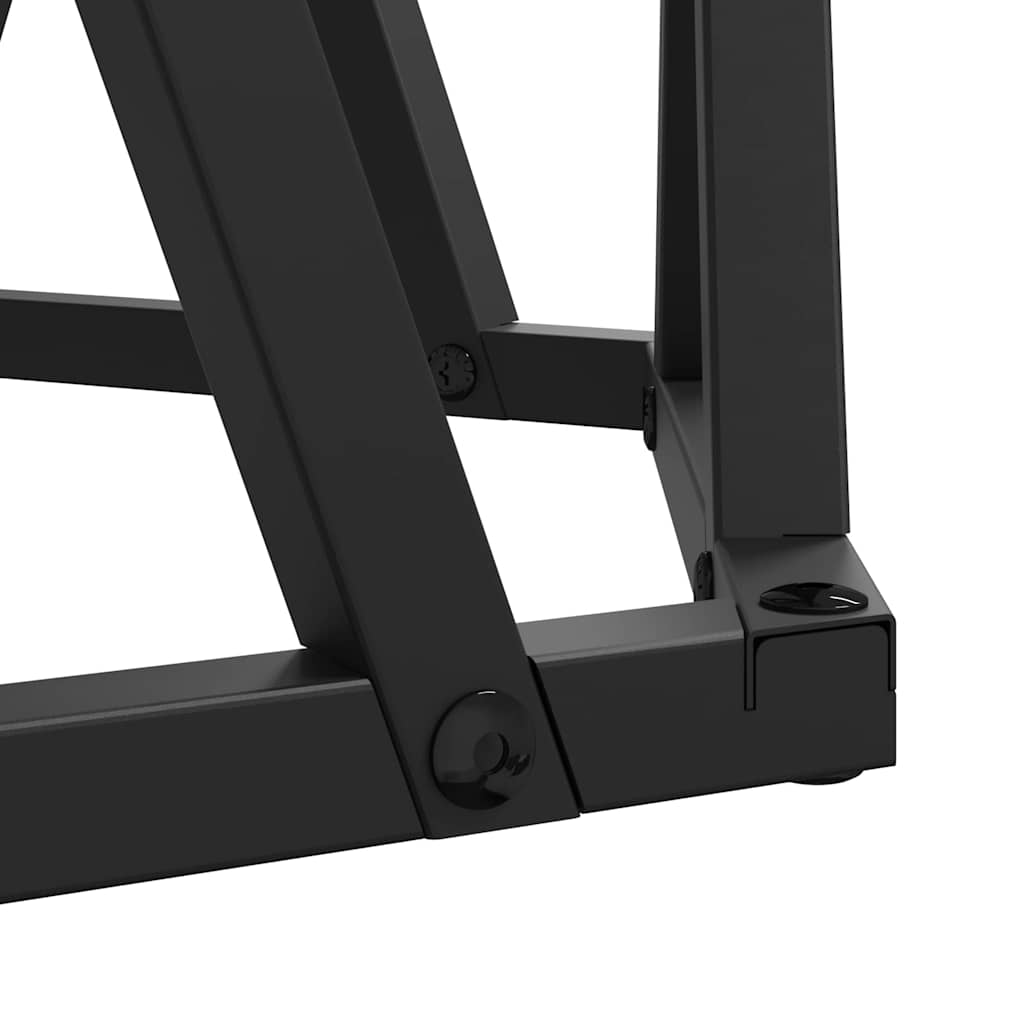 vidaXL Τραπεζάκι Πλευράς 2 pcs Μαύρη δρυς 50 x 50 x 40 cm