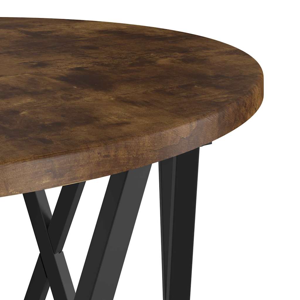 vidaXL Τραπεζάκι Πλευράς 2 pcs Καπνιστή δρυς 50 x 50 x 40 cm
