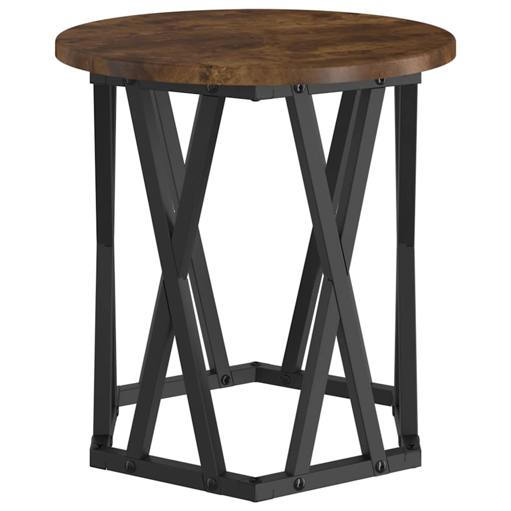 vidaXL Τραπεζάκι Πλευράς 2 pcs Καπνιστή δρυς 50 x 50 x 40 cm