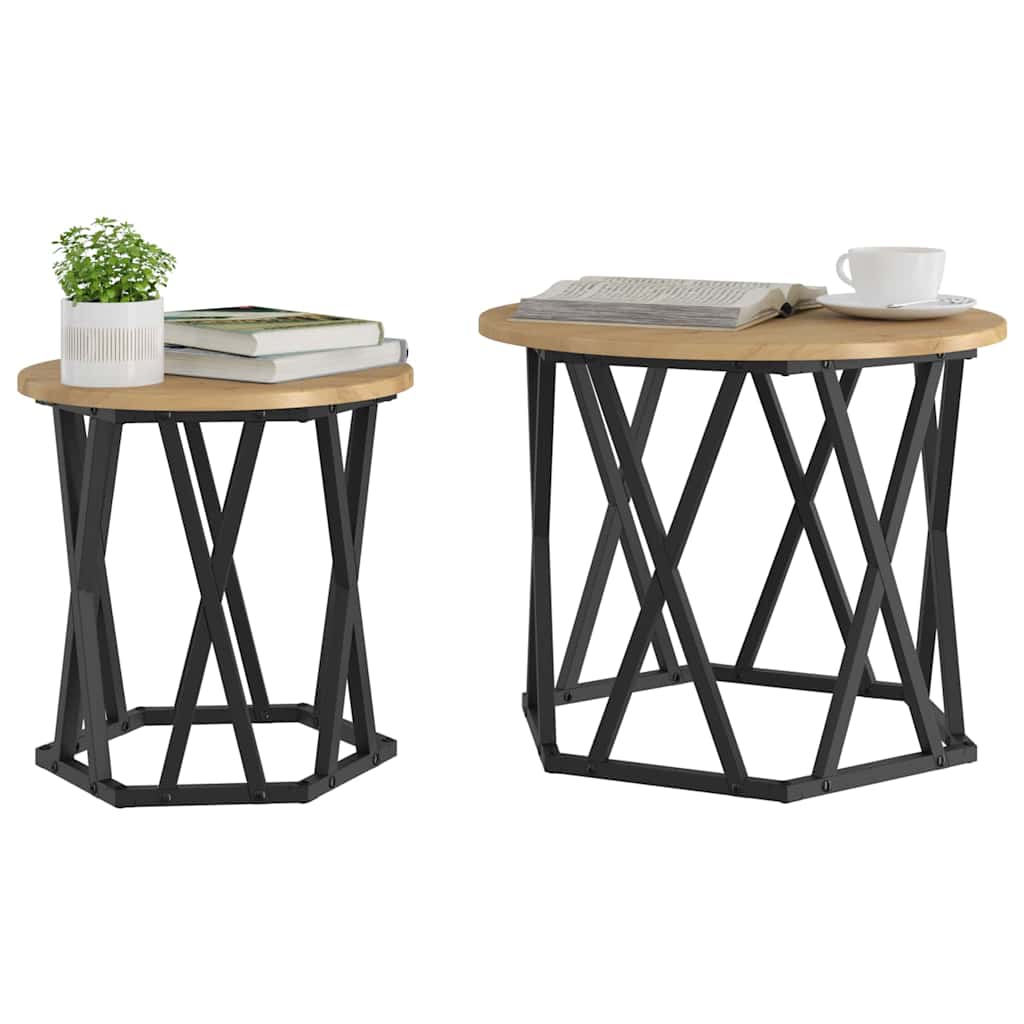 vidaXL Τραπεζάκι Πλευράς 2 pcs artisan δρυς 50 x 50 x 40 cm