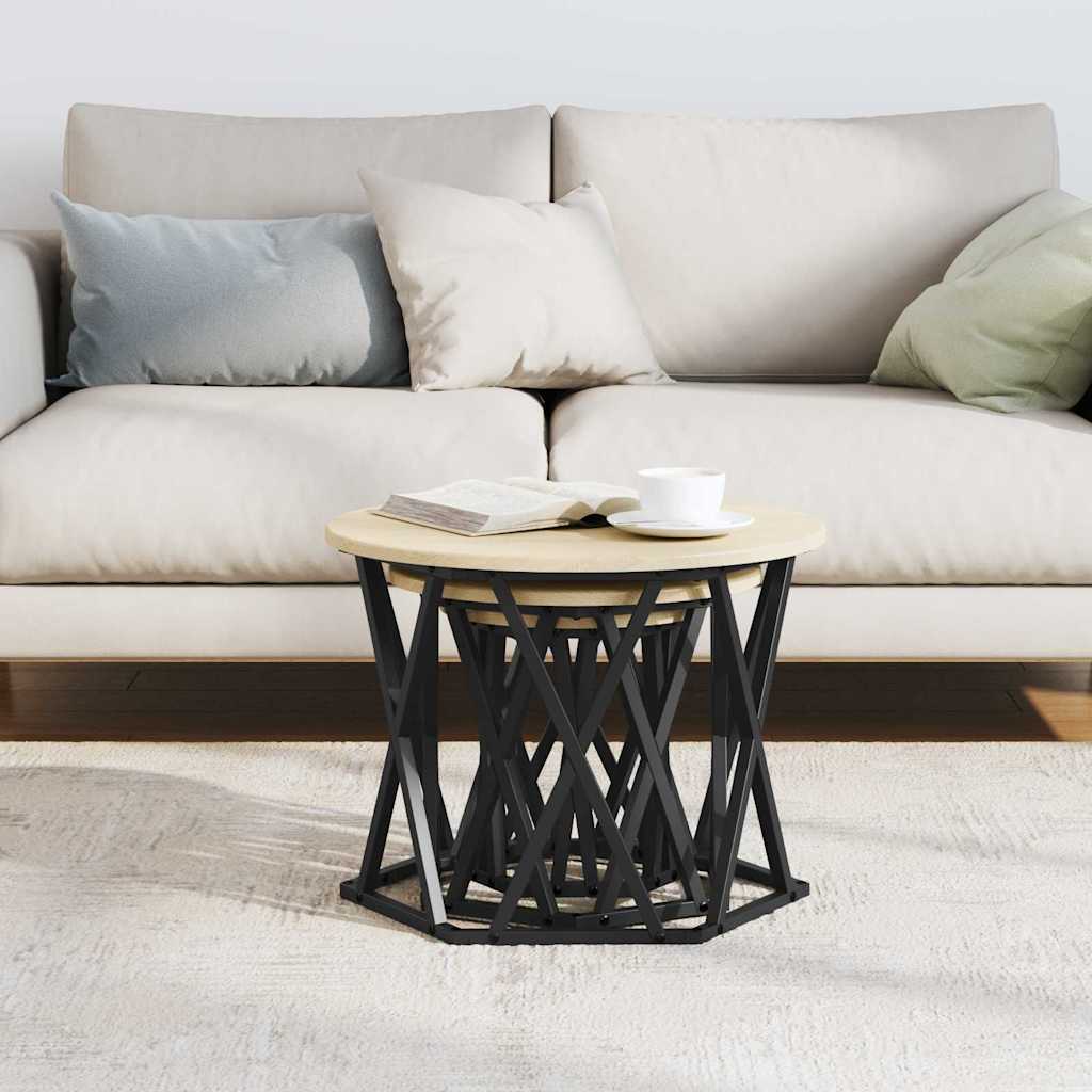 vidaXL Κομοδίνο Μονάδας 3 pcs Sonoma Δρυς 53 x 53 x 40 cm