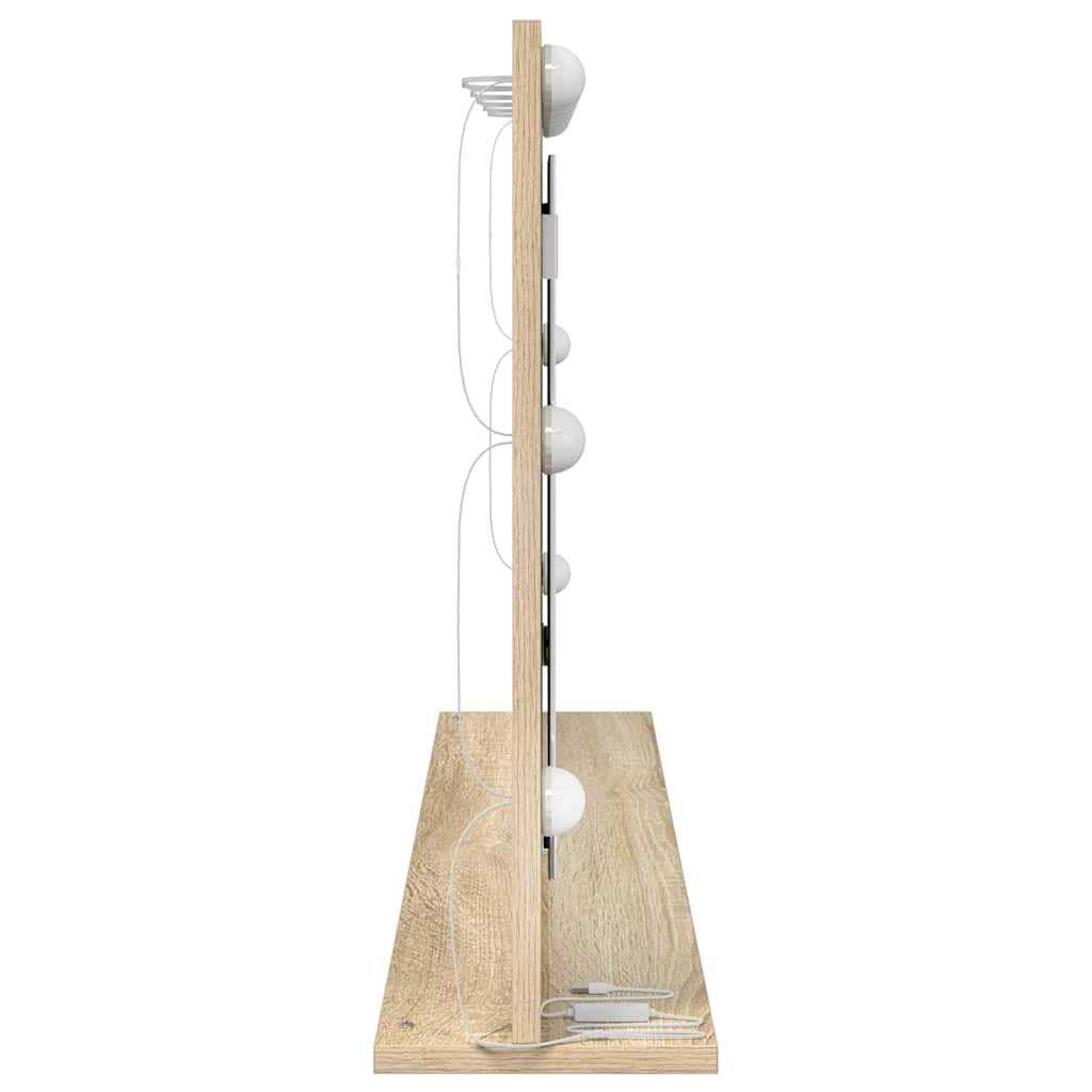 vidaXL Καθρέφτης τουαλέτας με καθρέφτη Δρύς Sonoma 100 x 55 x 18 εκ.