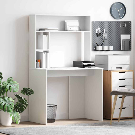 vidaXL Γραφείο Λευκό 91 x 50 x 149 εκ Επεξεργασμένο Ξύλο