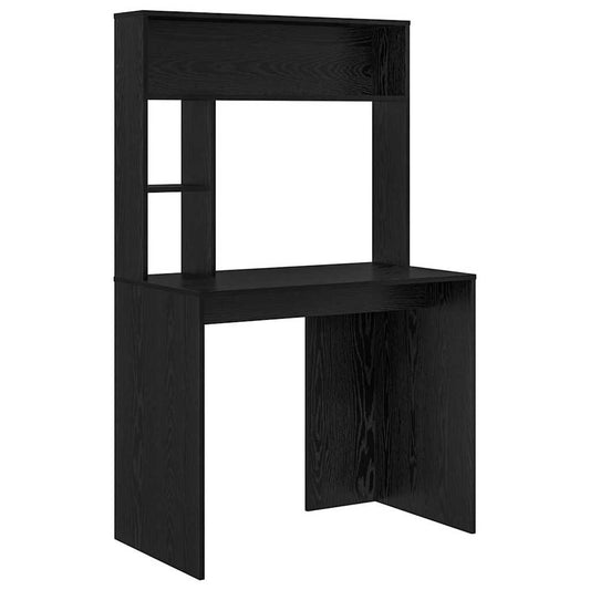 vidaXL Γραφείο Μαύρη Οξυά 91 x 50 x 149 εκ Επεξεργασμένο Ξύλο