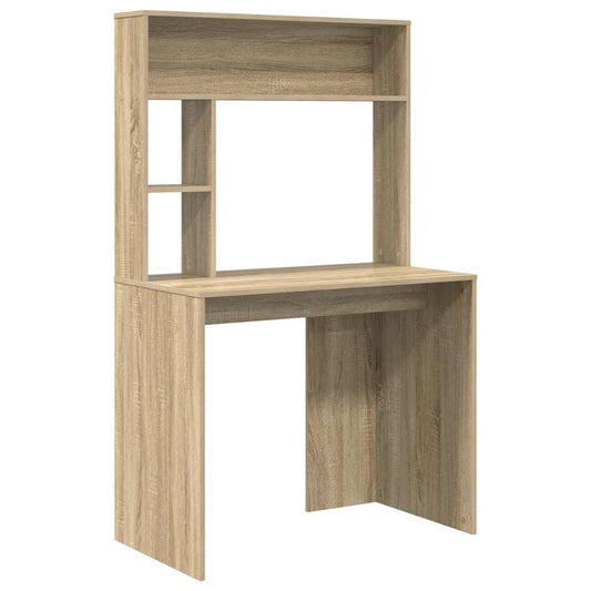 vidaXL Γραφείο Δρύς Sonoma 91 x 50 x 149 εκ Επεξεργασμένο Ξύλο