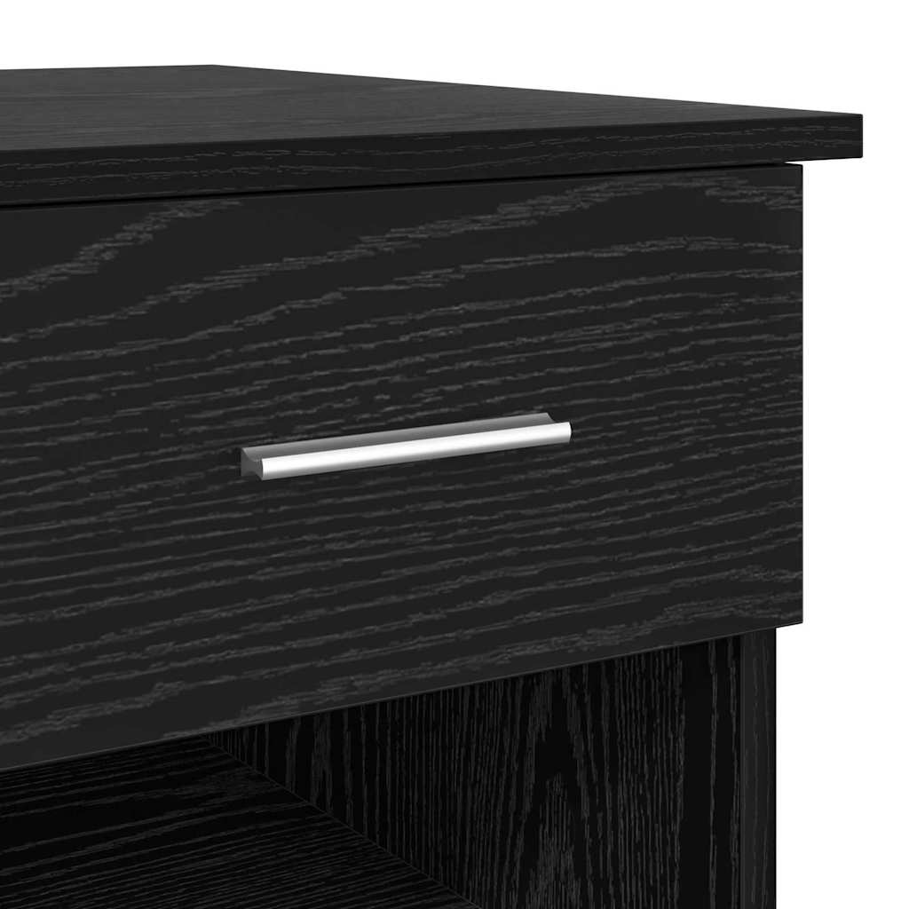 vidaXL Γραφείο Μαύρη δρυς 90 x 49.5 x 75 εκ. Επεξεργασμένο ξύλο