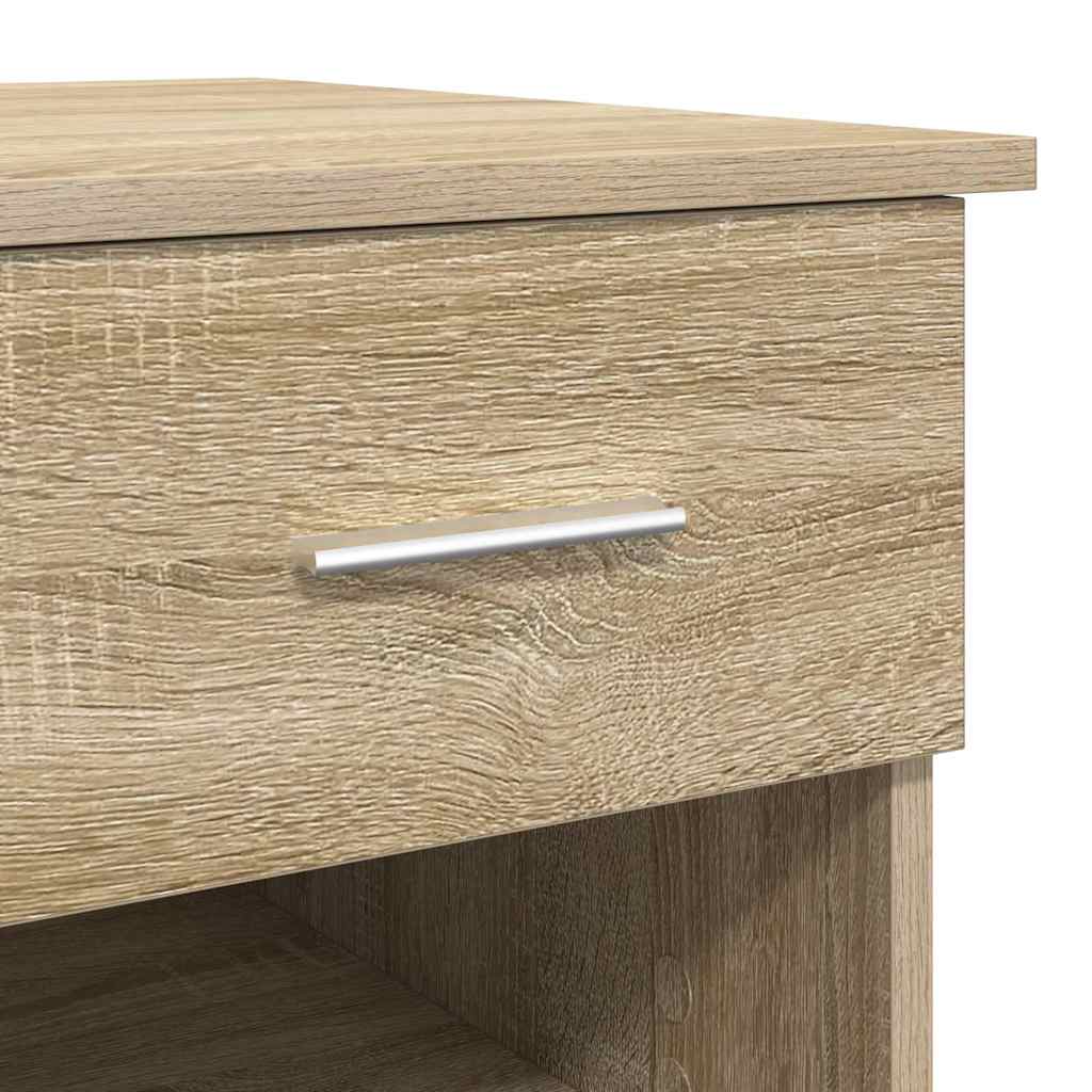 vidaXL Γραφείο Sonoma Δρυς 90 x 49.5 x 75 εκ. Επεξεργασμένο ξύλο