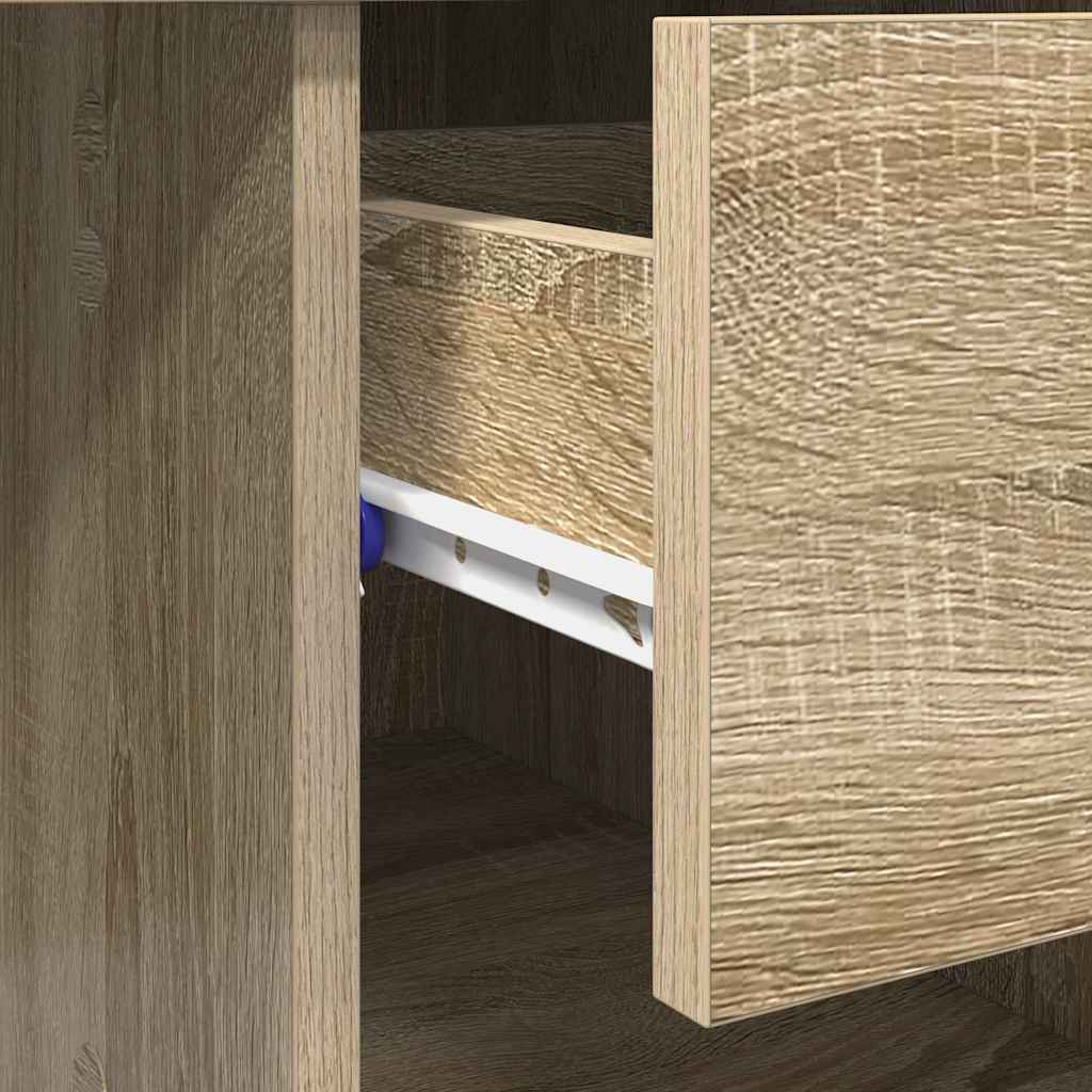 vidaXL Γραφείο Sonoma Δρυς 90 x 49.5 x 75 εκ. Επεξεργασμένο ξύλο