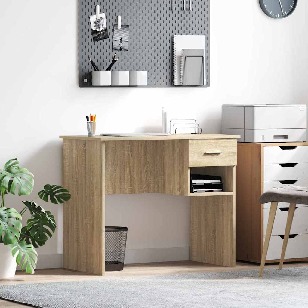 vidaXL Γραφείο Sonoma Δρυς 90 x 49.5 x 75 εκ. Επεξεργασμένο ξύλο