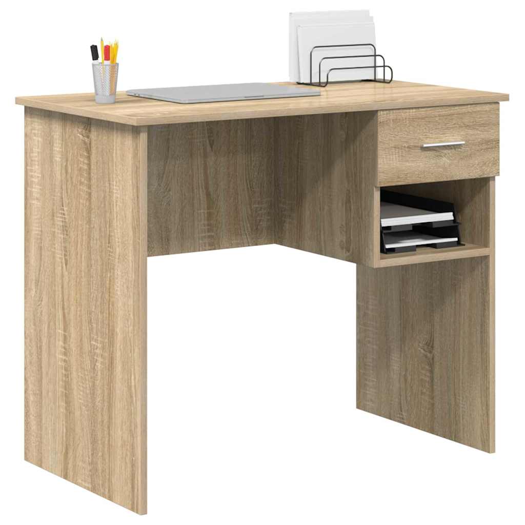vidaXL Γραφείο Sonoma Δρυς 90 x 49.5 x 75 εκ. Επεξεργασμένο ξύλο