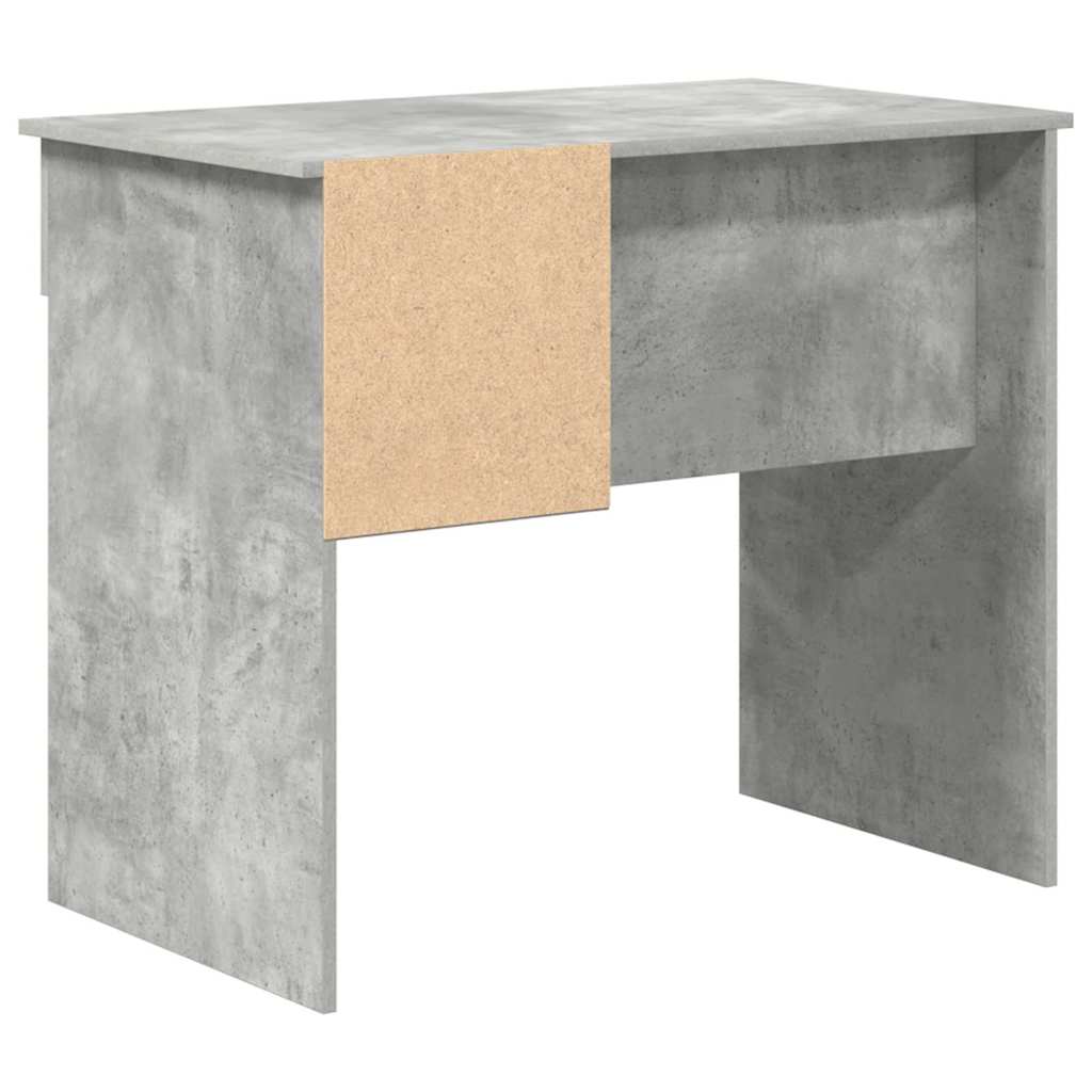 vidaXL Γραφείο Γκρι σκυροδέματος 90 x 49.5 x 75 εκ. Επεξεργασμένο ξύλο