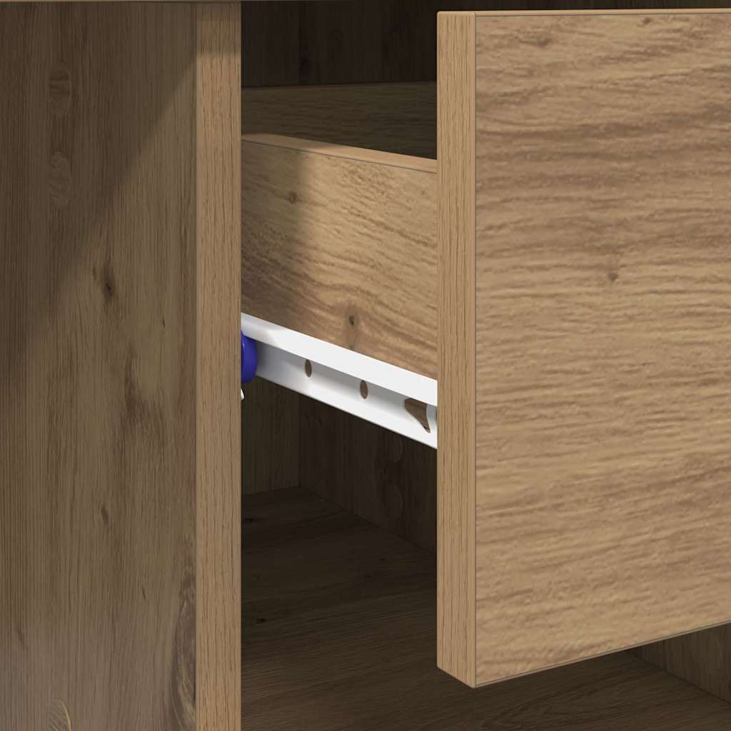 vidaXL Γραφείο artisan δρυς 90 x 49.5 x 75 εκ. Επεξεργασμένο ξύλο