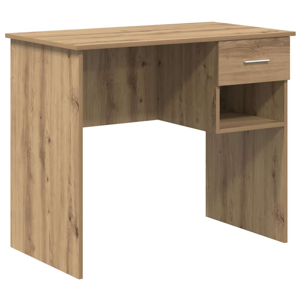 vidaXL Γραφείο artisan δρυς 90 x 49.5 x 75 εκ. Επεξεργασμένο ξύλο