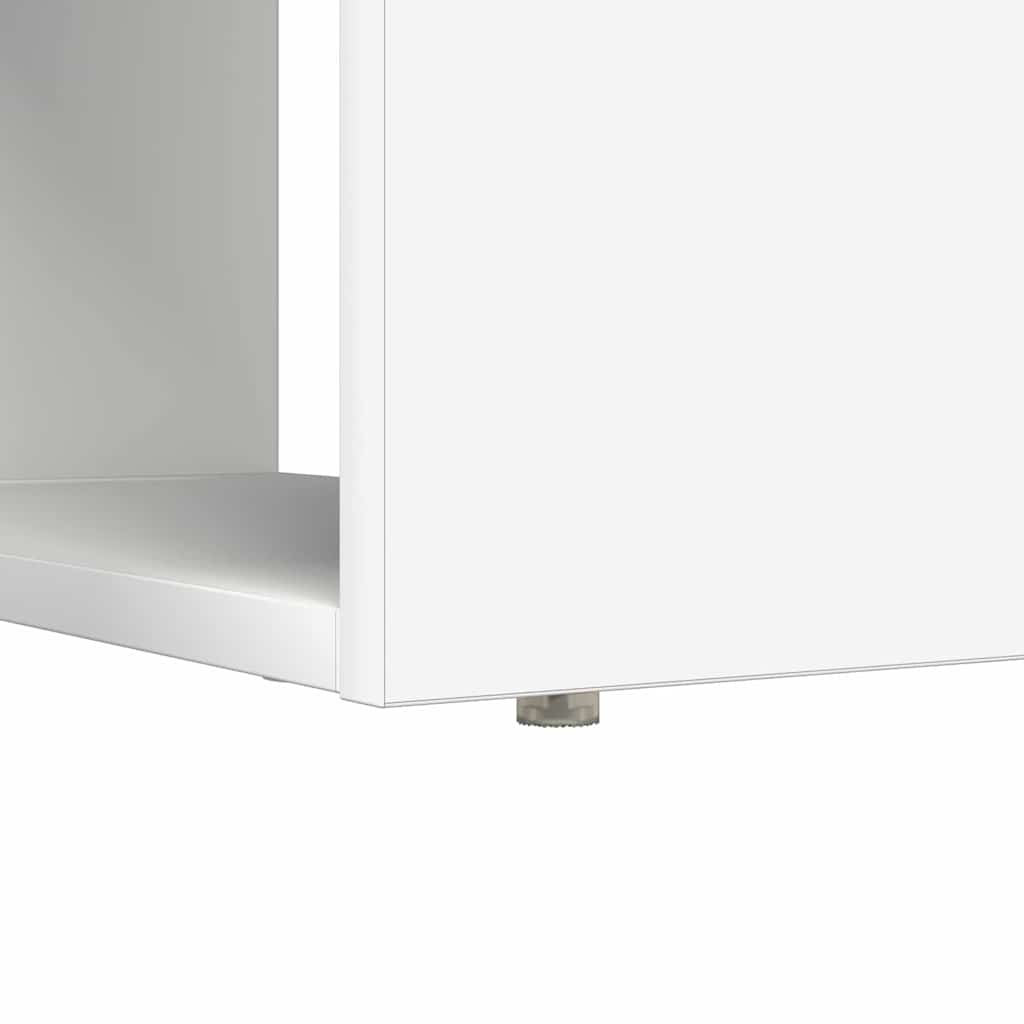 vidaXL Γραφείο με ράφι Λευκό 113 x 54 x 120 εκ. Επεξεργασμένο ξύλο