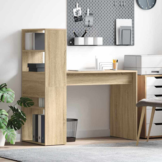 vidaXL Γραφείο Δρύς Sonoma Επεξεργασμένο Ξύλο 113 x 54 x 120 εκ.