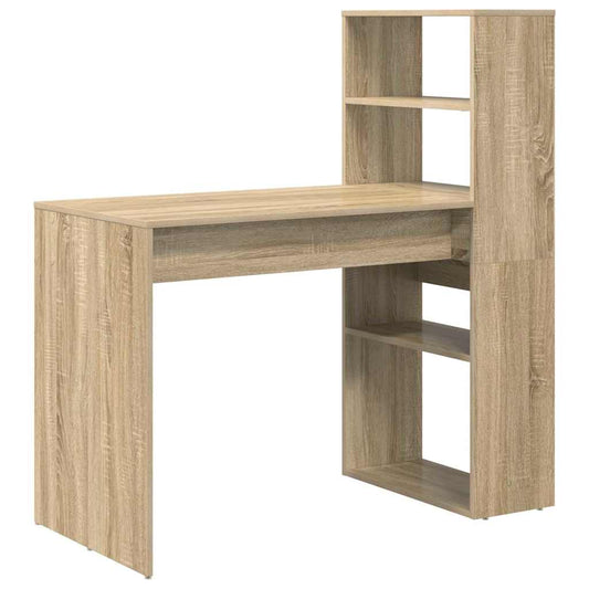 vidaXL Γραφείο Δρύς Sonoma Επεξεργασμένο Ξύλο 113 x 54 x 120 εκ.